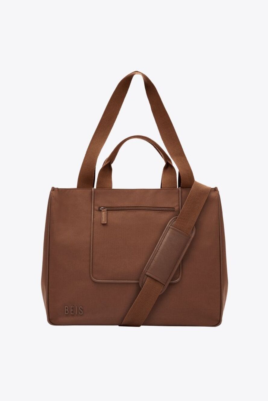 NWT BEIS The East/West Tote in Maple Brown